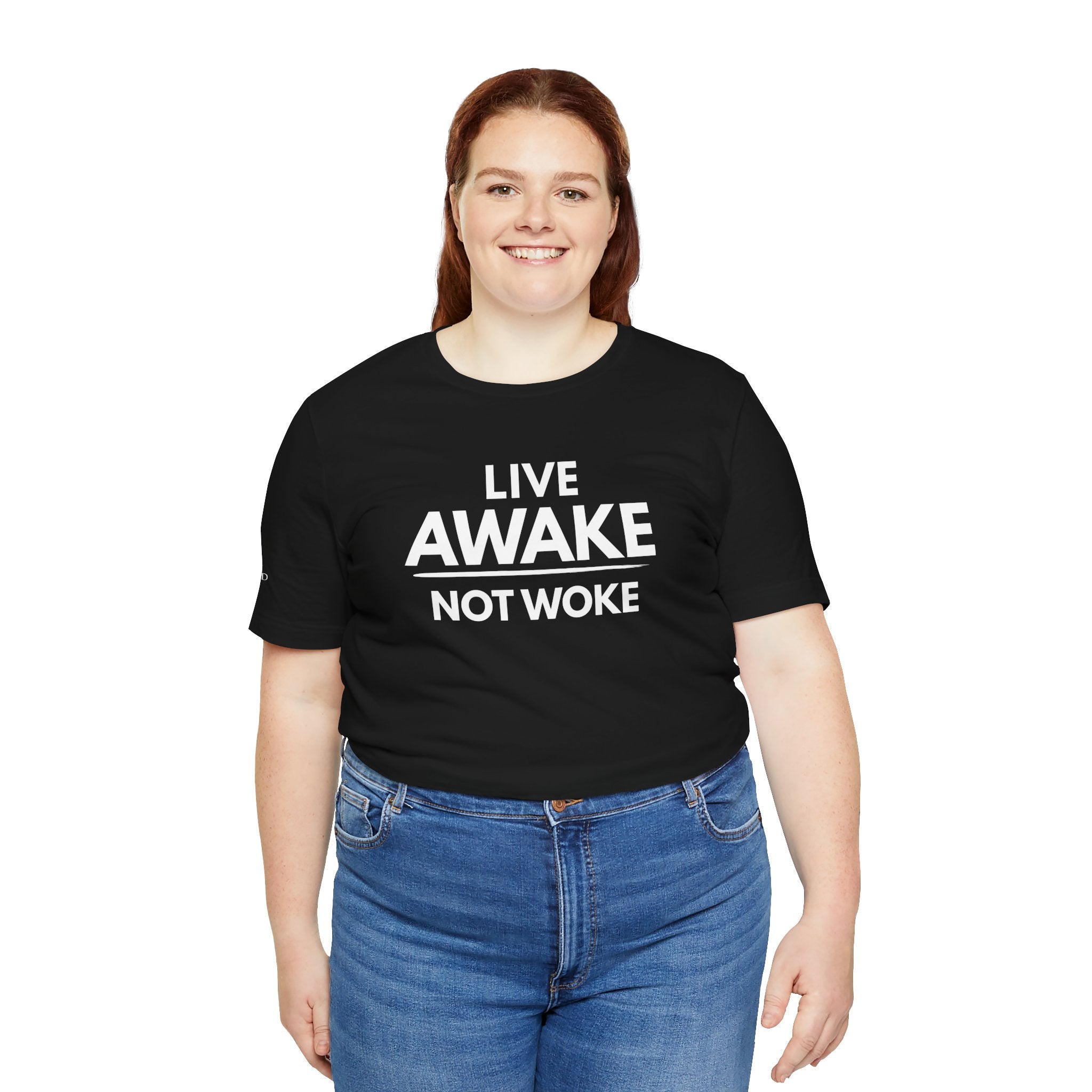 "LIVE AWAKE" Tee – Bold Edition • Free Speech Series