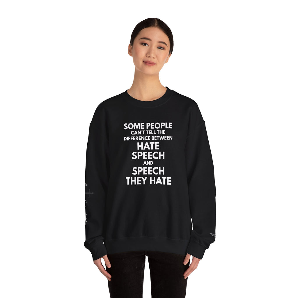 "SPEECH THEY HATE" Sweatshirt – Bold Edition • Free Speech Series