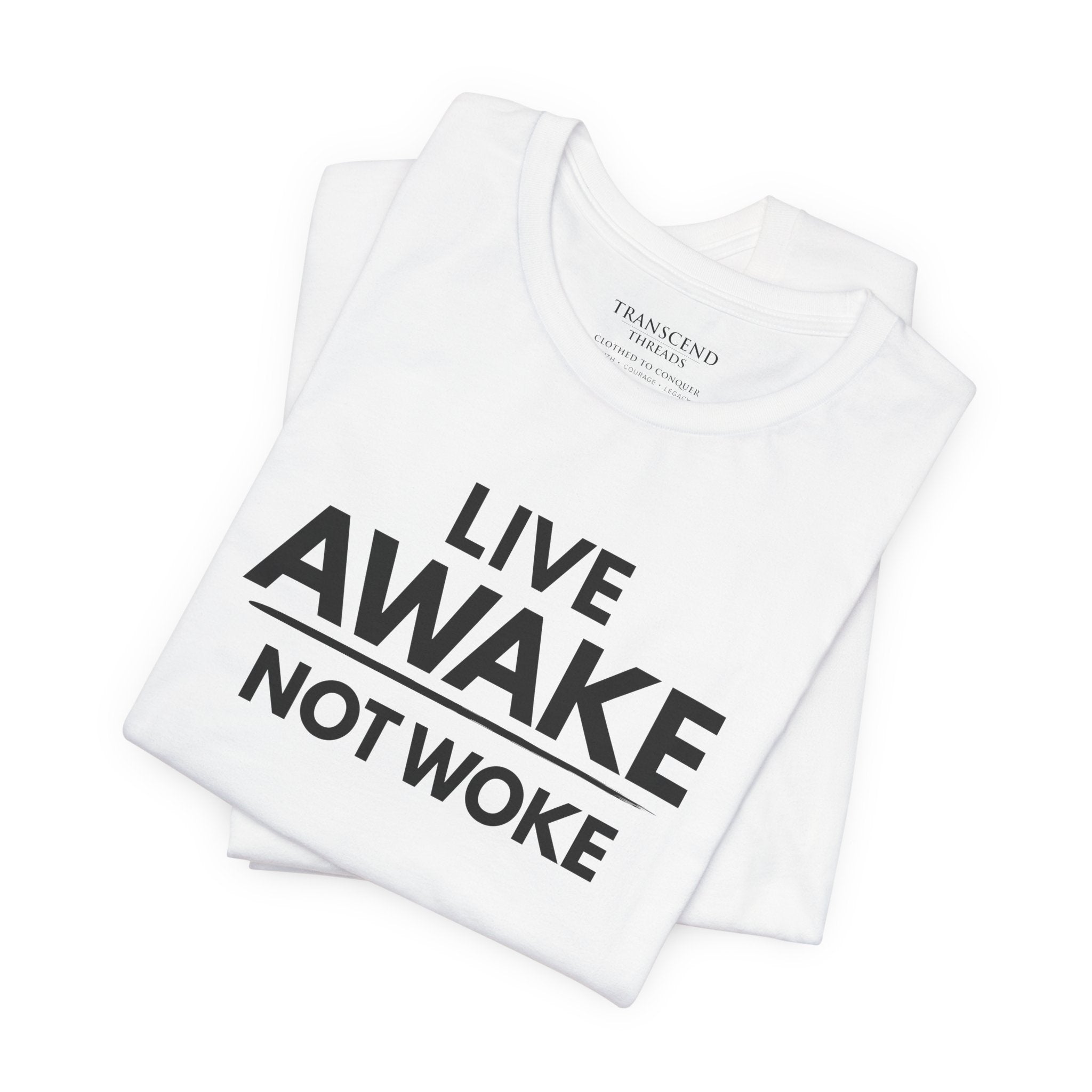 "LIVE AWAKE" Tee – Bold Edition • Free Speech Series