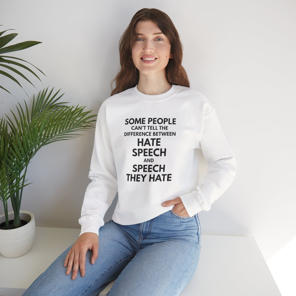 "SPEECH THEY HATE" Sweatshirt – Bold Edition • Free Speech Series