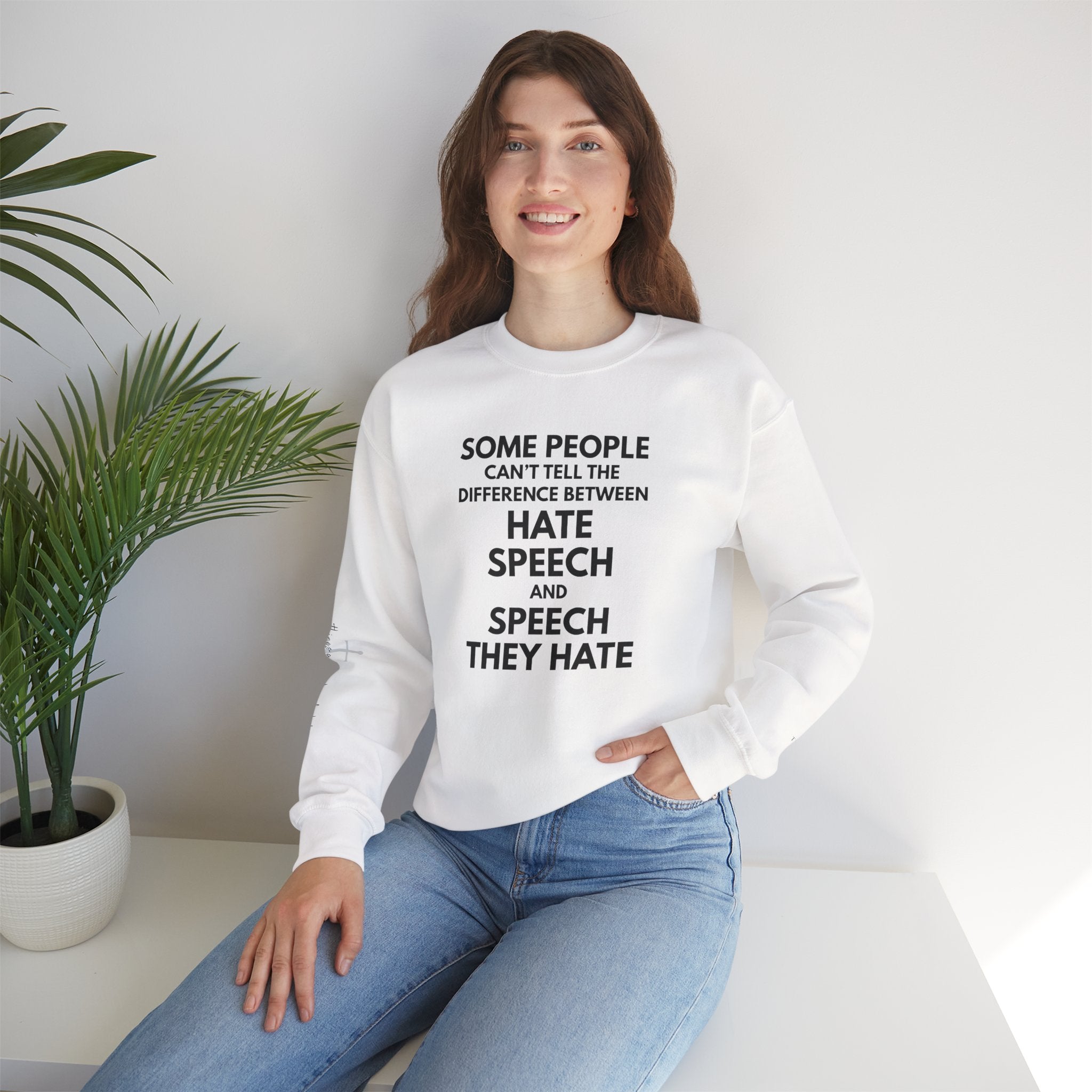 "SPEECH THEY HATE" Sweatshirt – Bold Edition • Free Speech Series