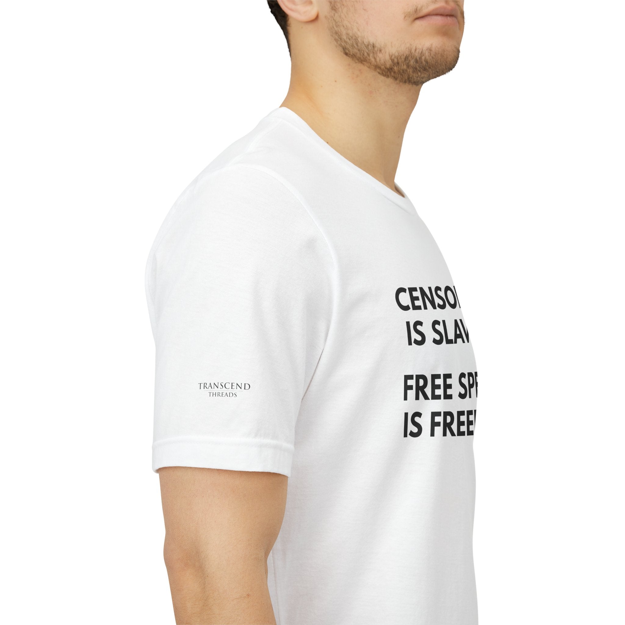 "CENSORSHIP IS SLAVERY" Tee – Bold Edition • Free Speech Series