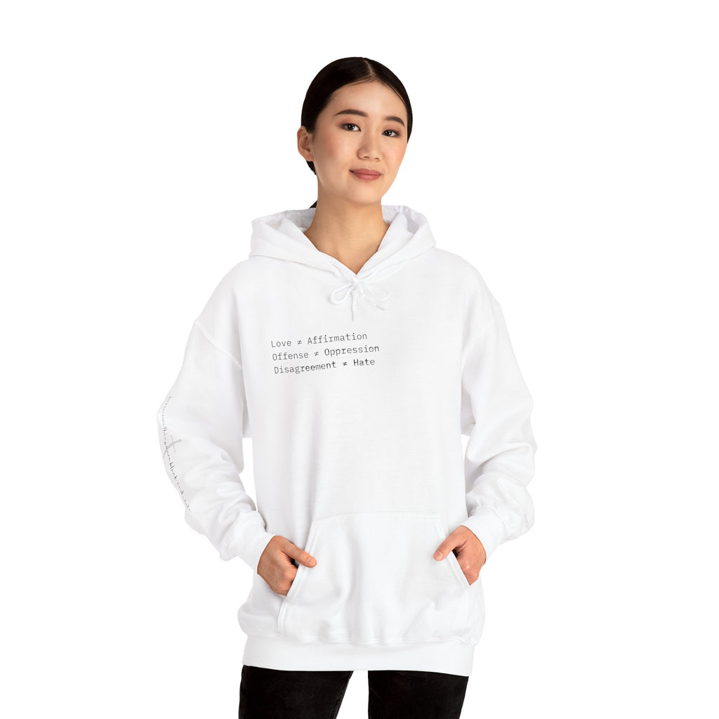 "FALSE EQUATION" Hoodie – Thinker Edition • Free Speech Series