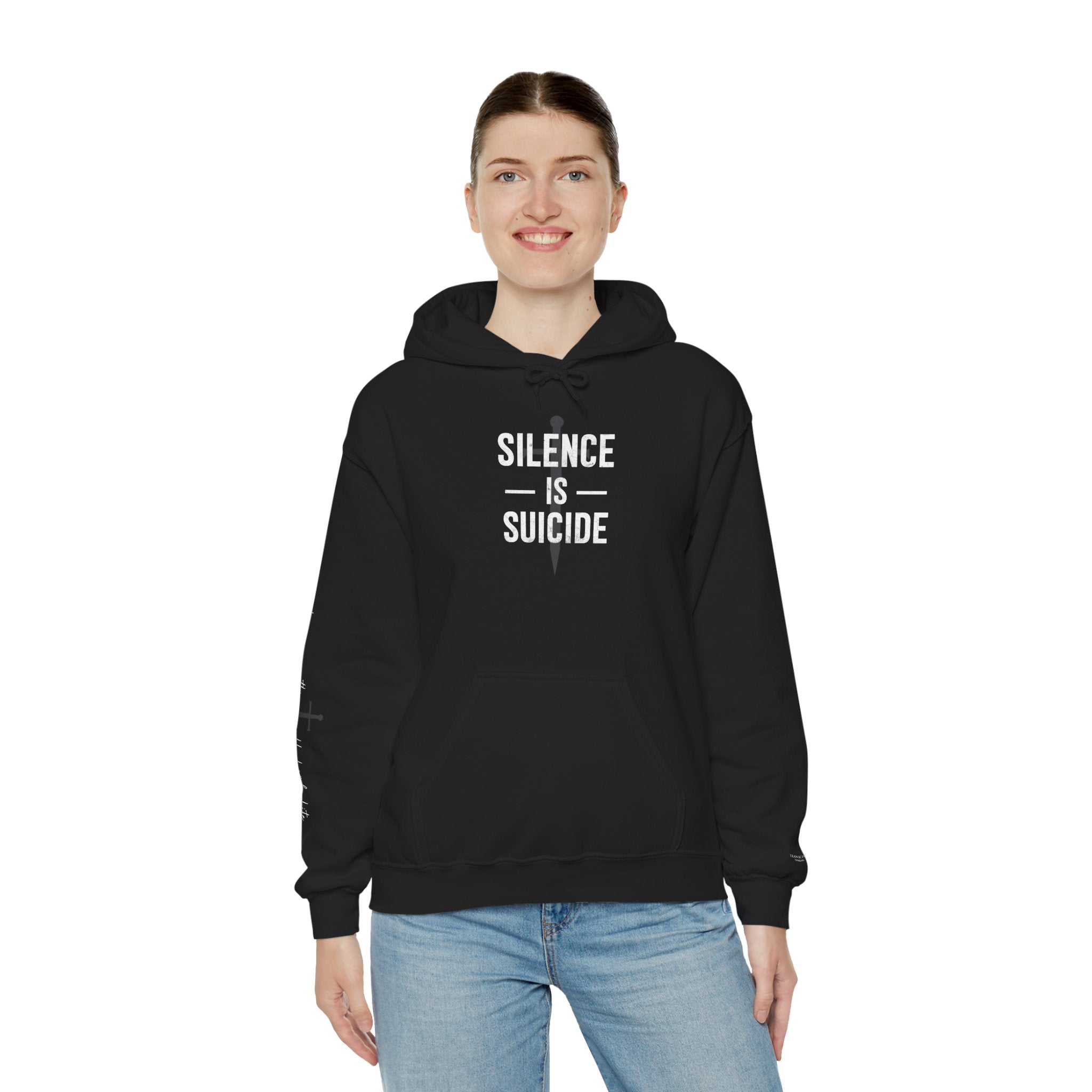 "SILENCE IS SUICIDE" Hoodie – Bold Edition • Free Speech Series