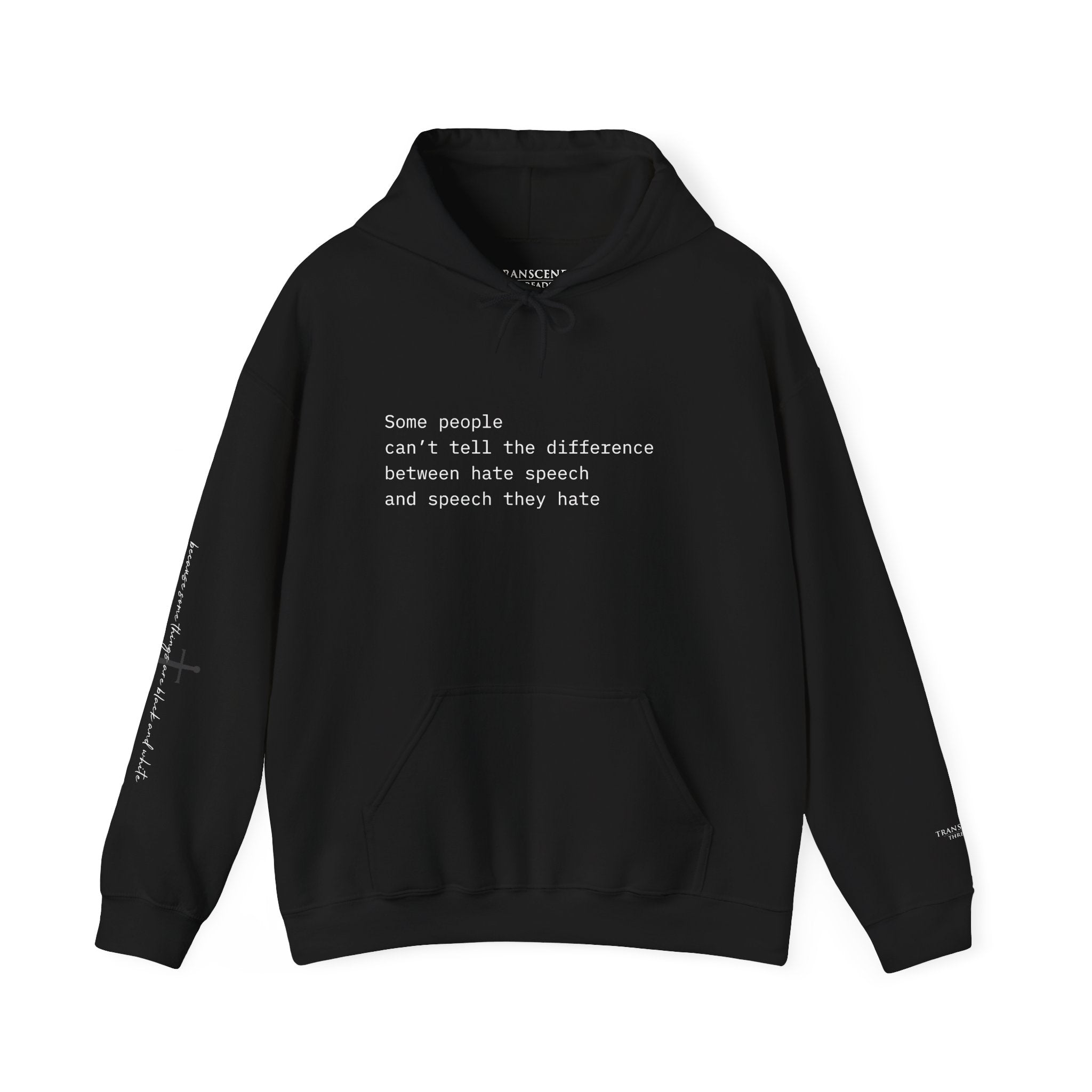 "SPEECH THEY HATE" Hoodie – Thinker Edition • Free Speech Series