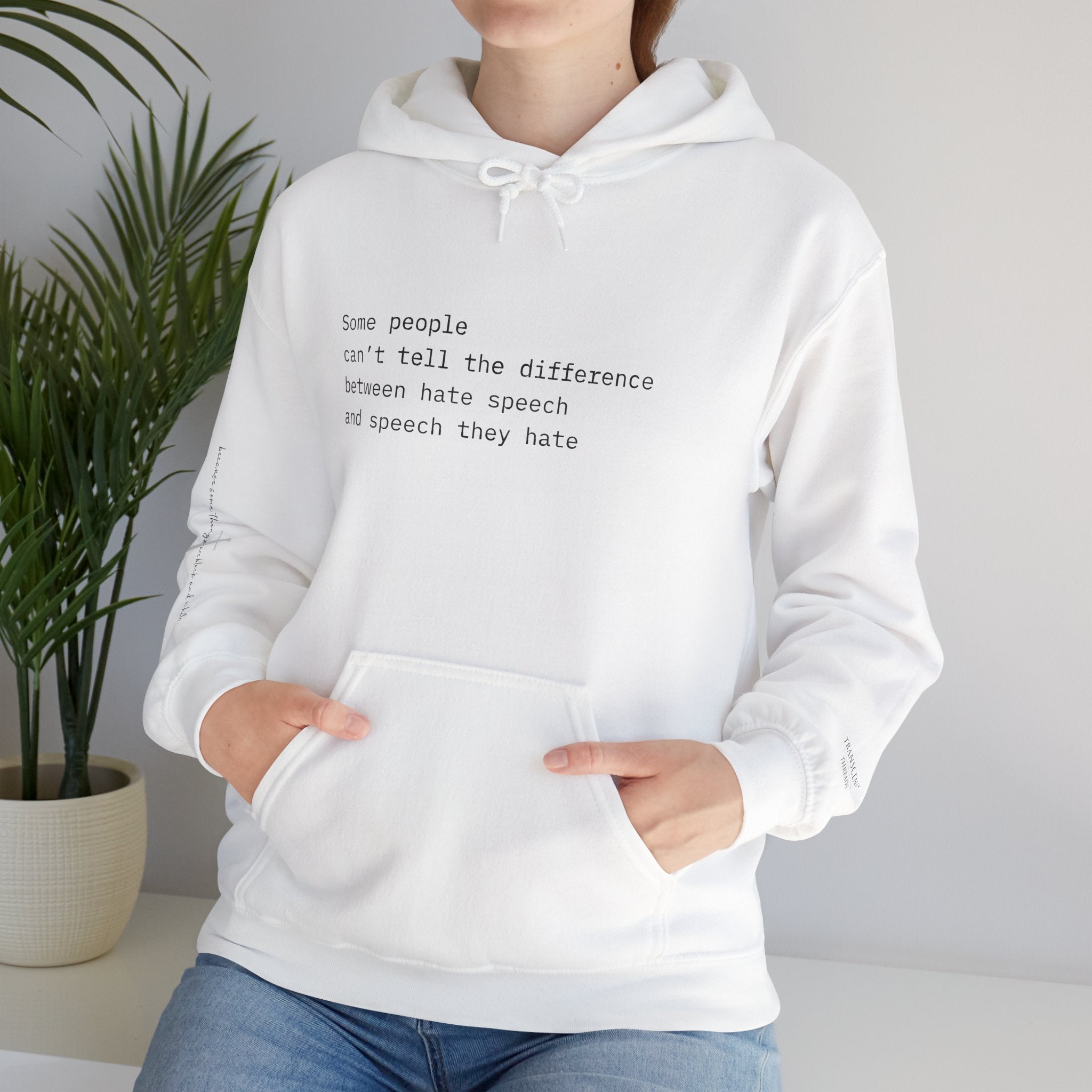 "SPEECH THEY HATE" Hoodie – Thinker Edition • Free Speech Series