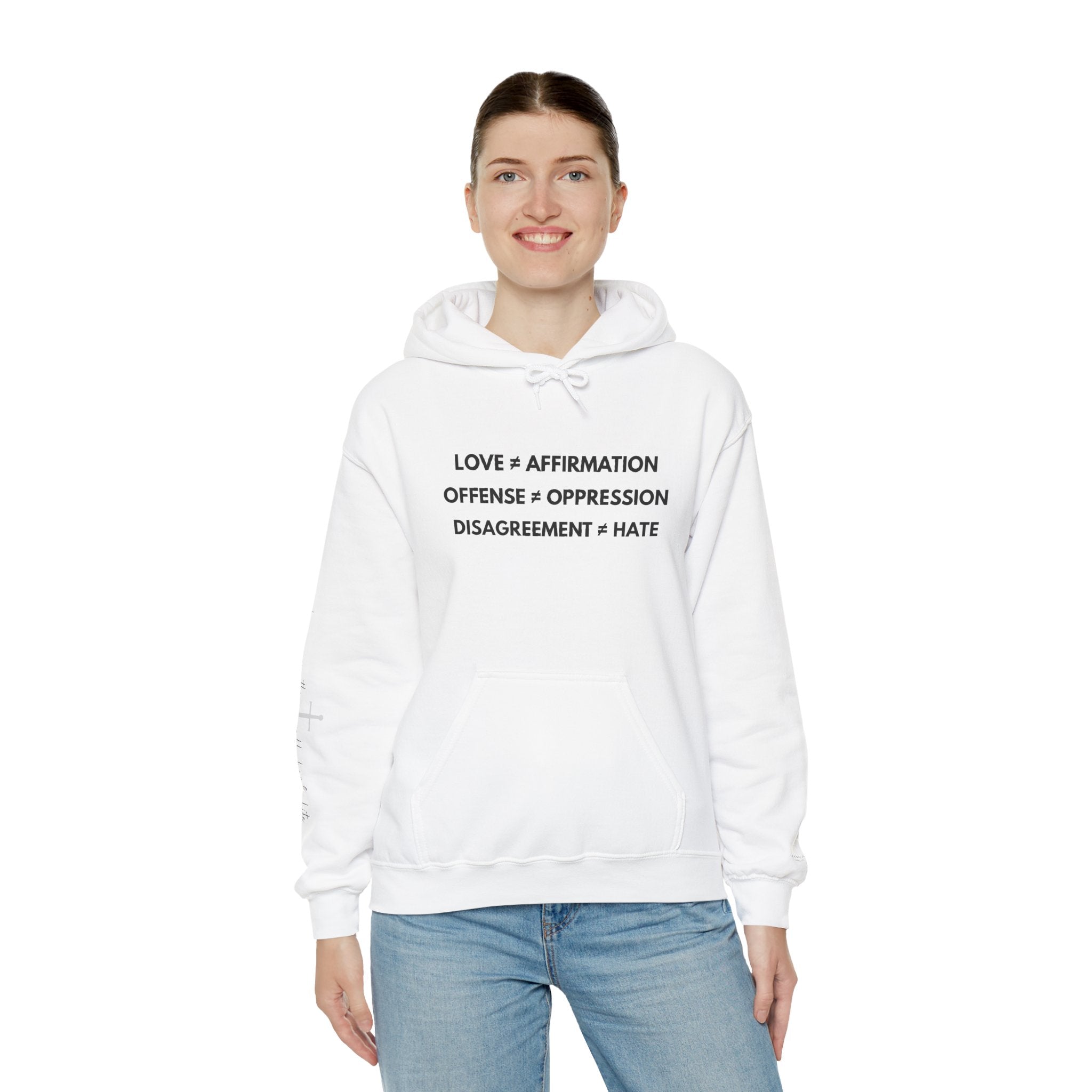 "FALSE EQUATION" Hoodie – Bold Edition • Free Speech Series