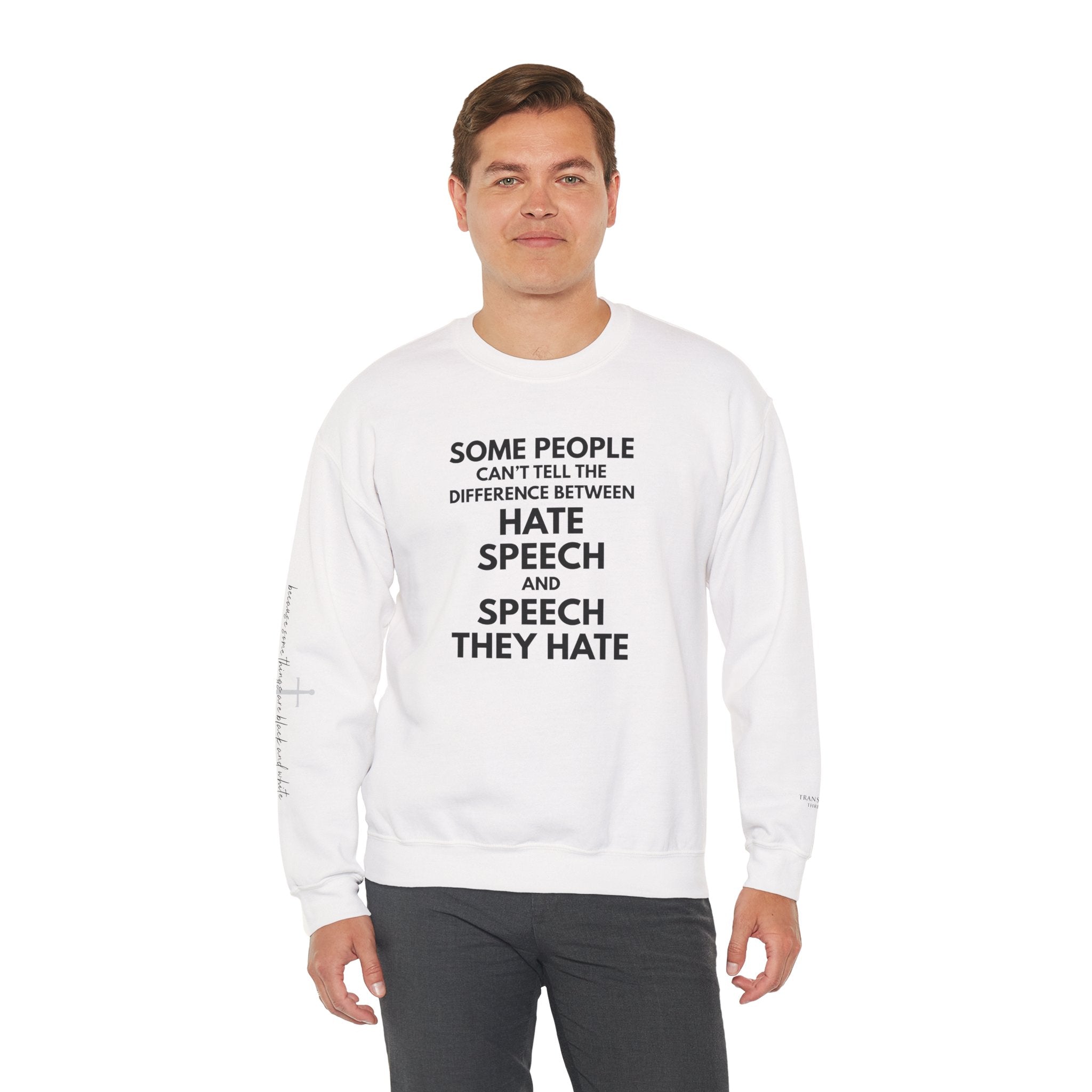 "SPEECH THEY HATE" Sweatshirt – Bold Edition • Free Speech Series