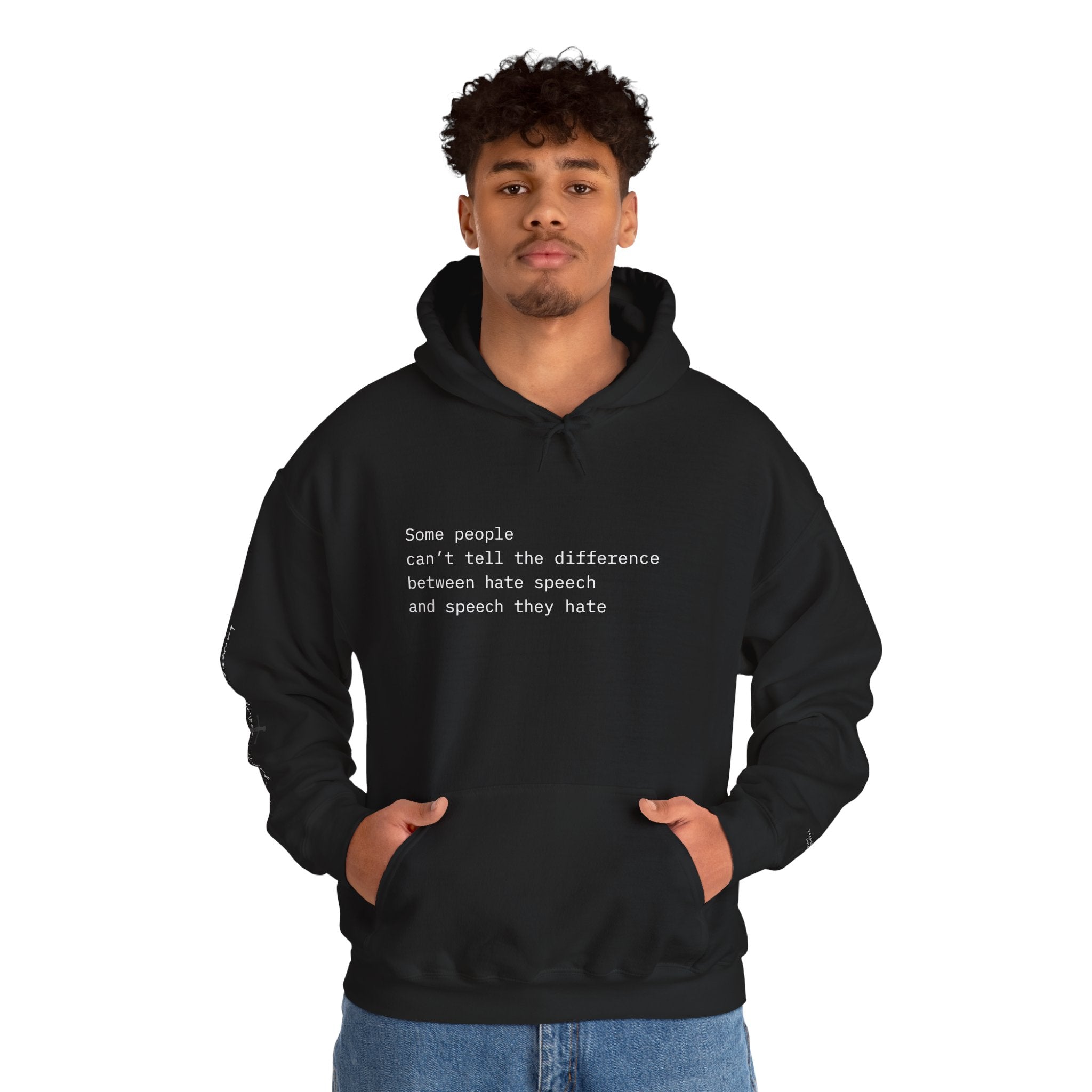 "SPEECH THEY HATE" Hoodie – Thinker Edition • Free Speech Series
