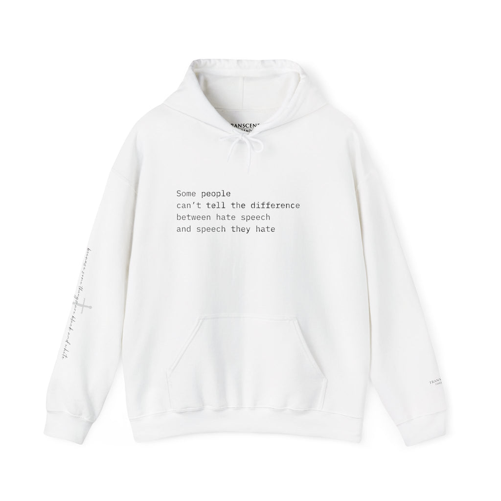 "SPEECH THEY HATE" Hoodie – Thinker Edition • Free Speech Series