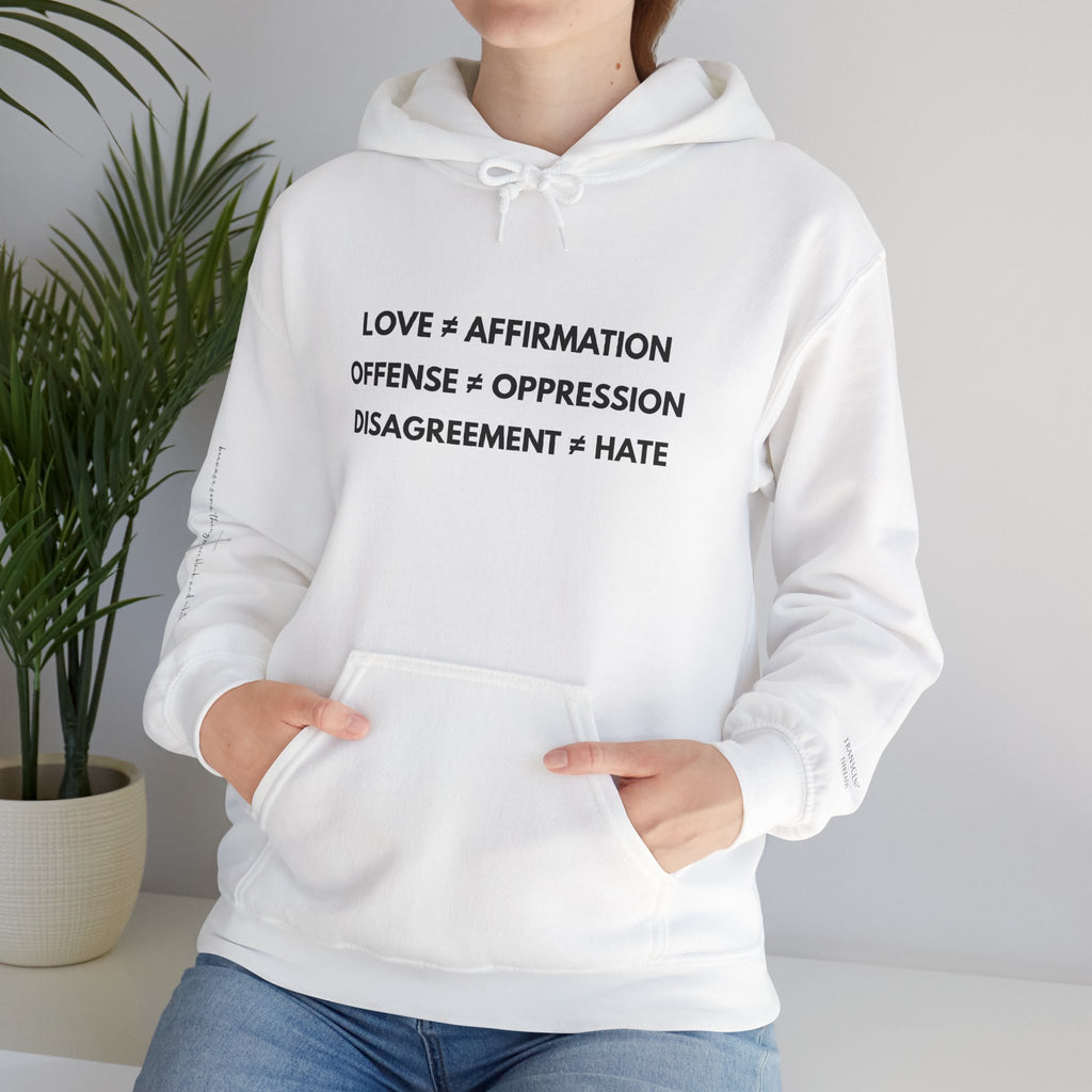 "FALSE EQUATION" Hoodie – Bold Edition • Free Speech Series