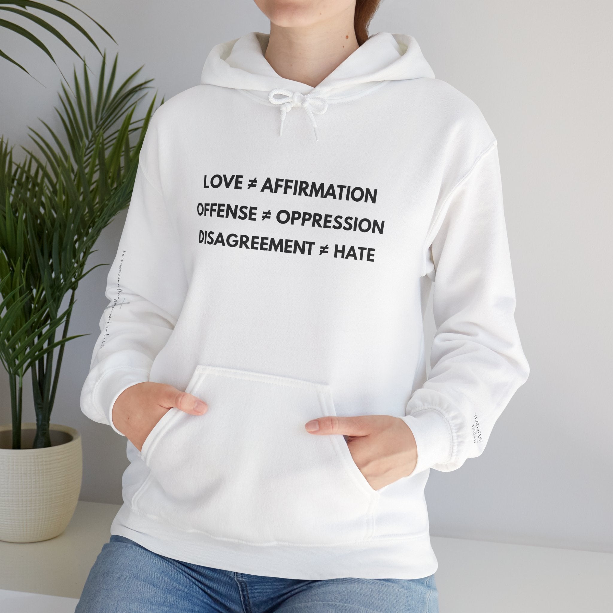 "FALSE EQUATION" Hoodie – Bold Edition • Free Speech Series