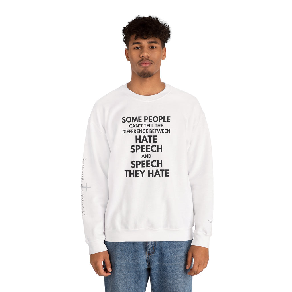 "SPEECH THEY HATE" Sweatshirt – Bold Edition • Free Speech Series