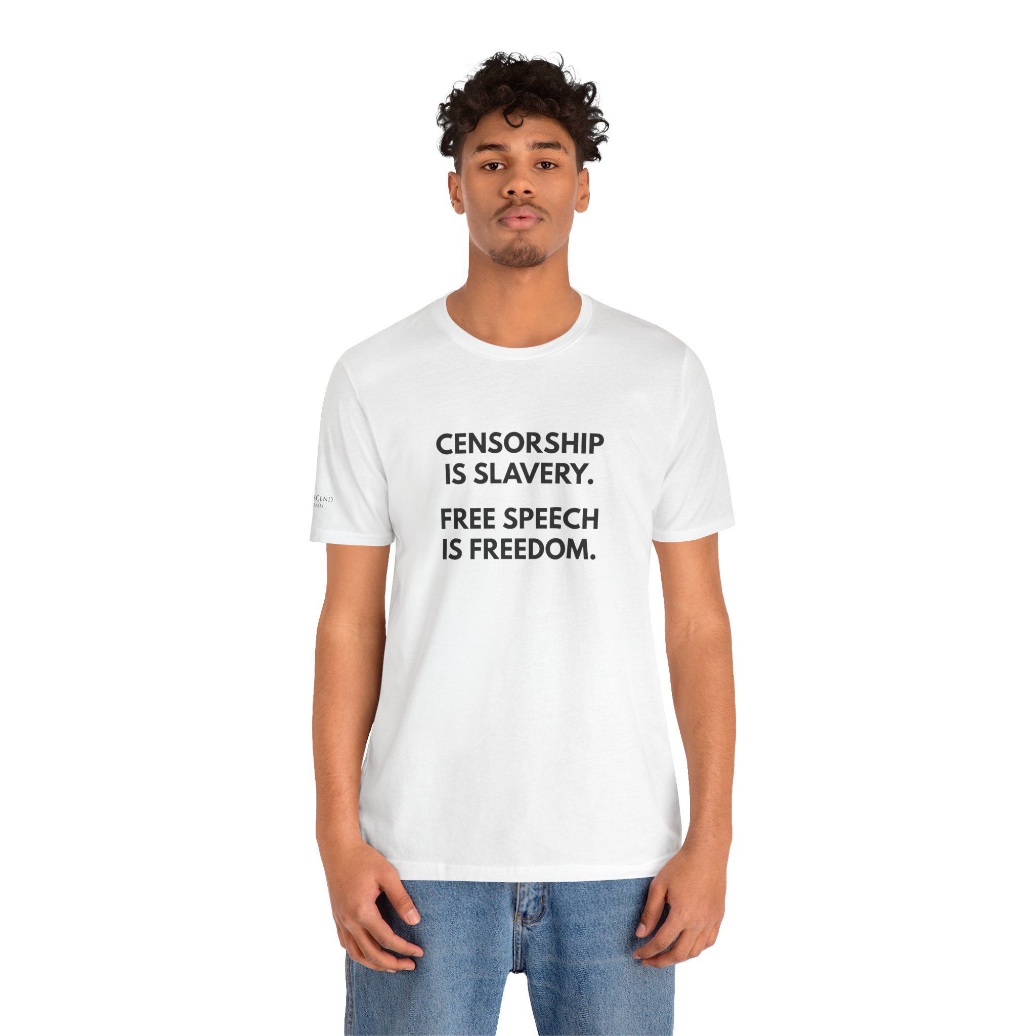 "CENSORSHIP IS SLAVERY" Tee – Bold Edition • Free Speech Series