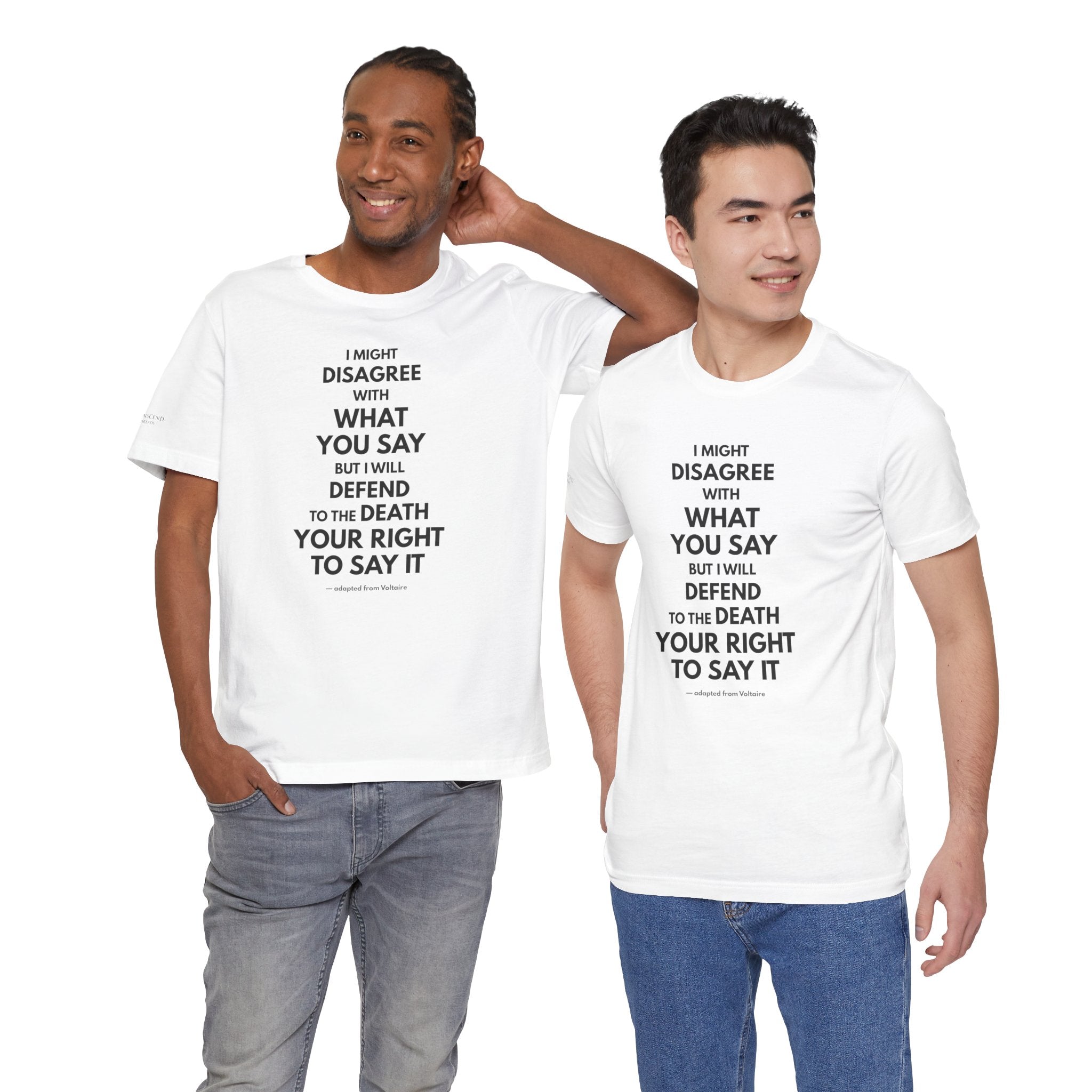 "DISAGREE BUT DEFEND" Tee – Bold Edition • Free Speech Series