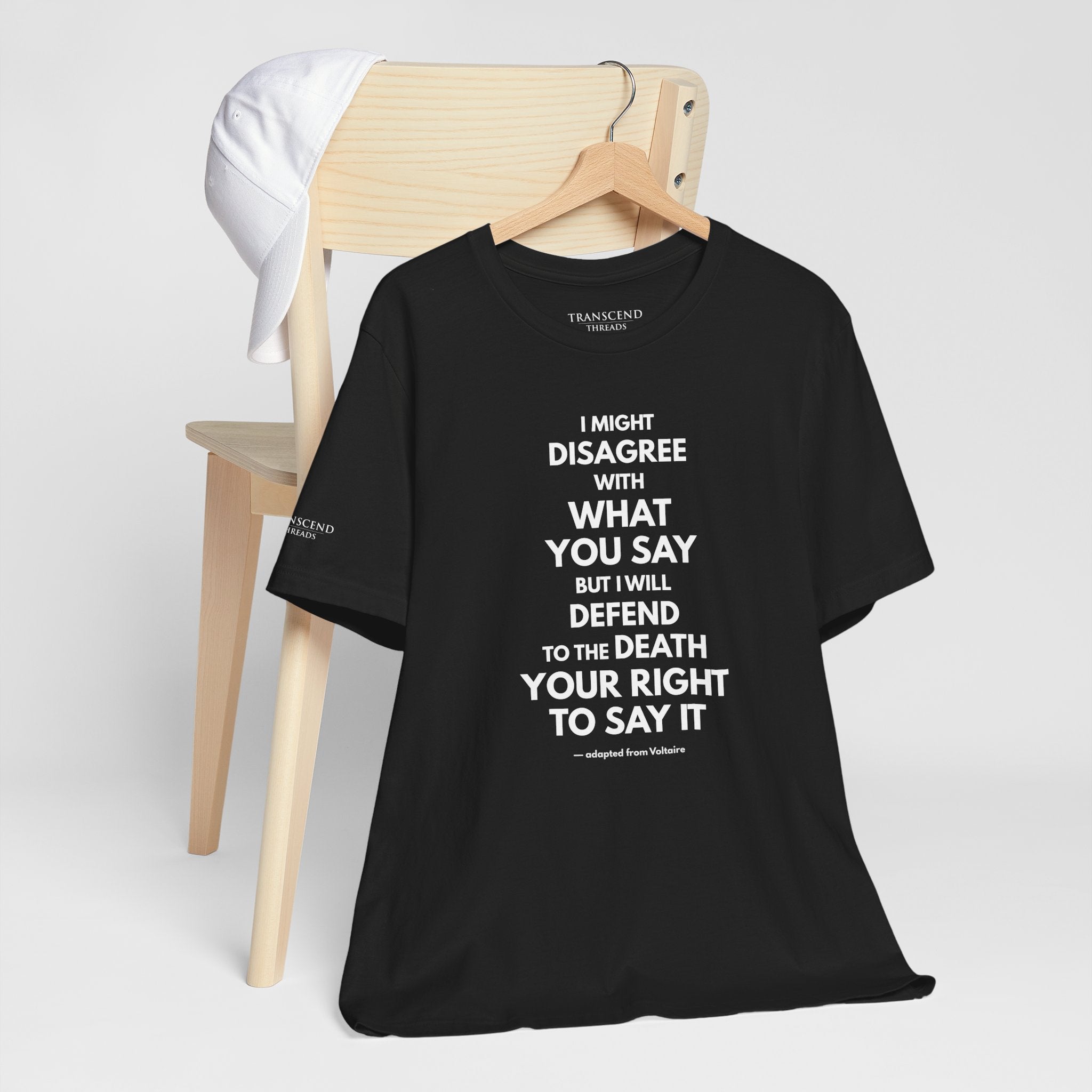 "DISAGREE BUT DEFEND" Tee – Bold Edition • Free Speech Series