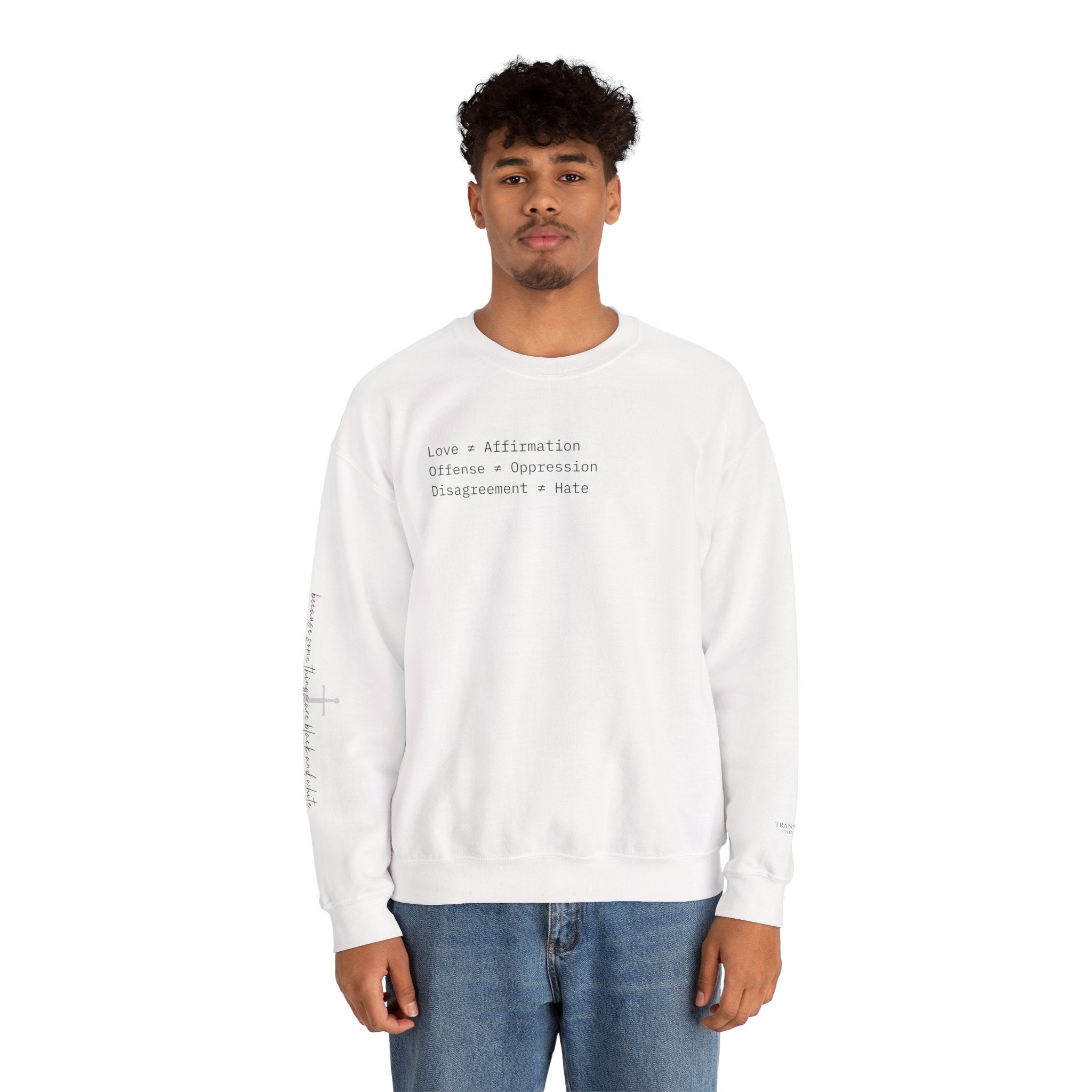 "FALSE EQUATION" Sweatshirt – Thinker Edition • Free Speech Series