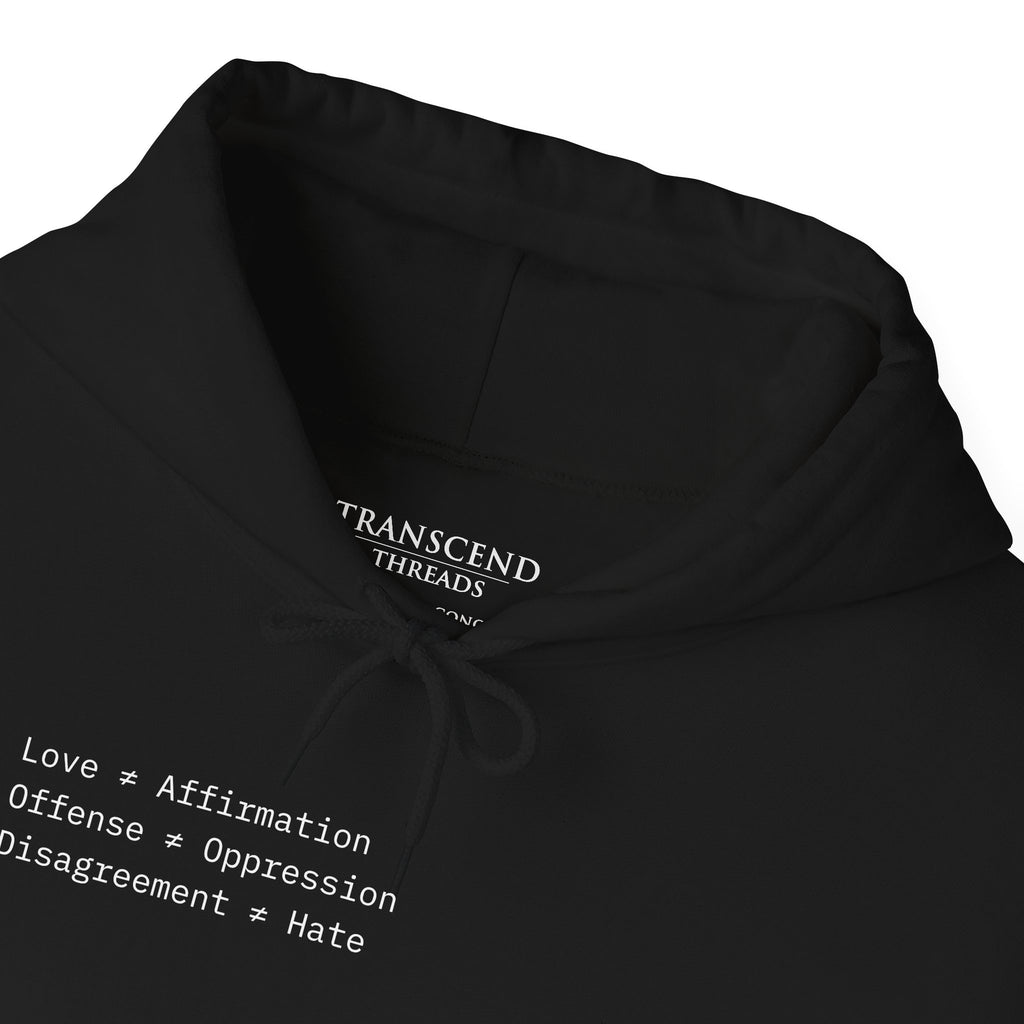 "FALSE EQUATION" Hoodie – Thinker Edition • Free Speech Series