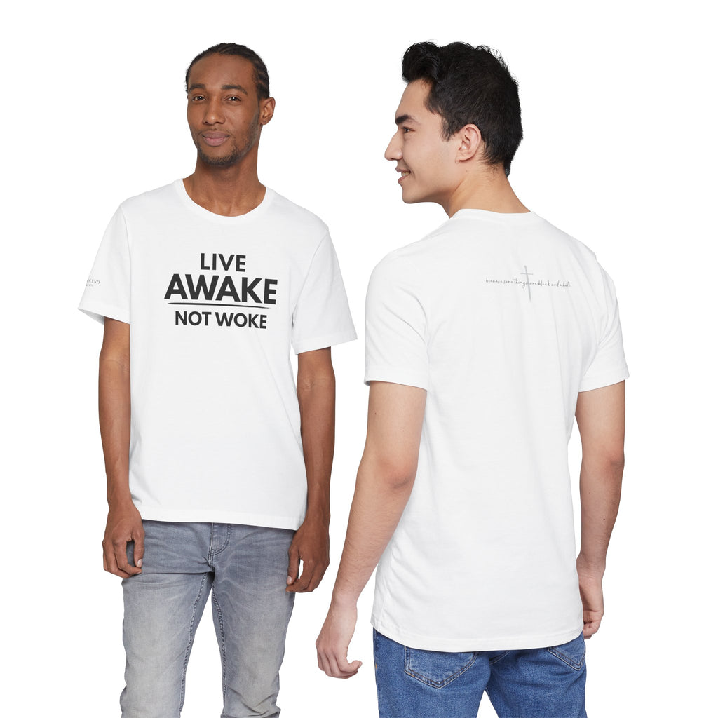 "LIVE AWAKE" Tee – Bold Edition • Free Speech Series