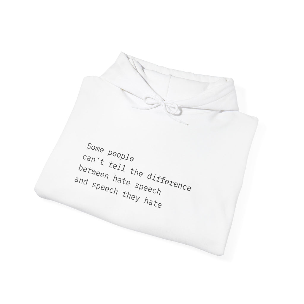 "SPEECH THEY HATE" Hoodie – Thinker Edition • Free Speech Series