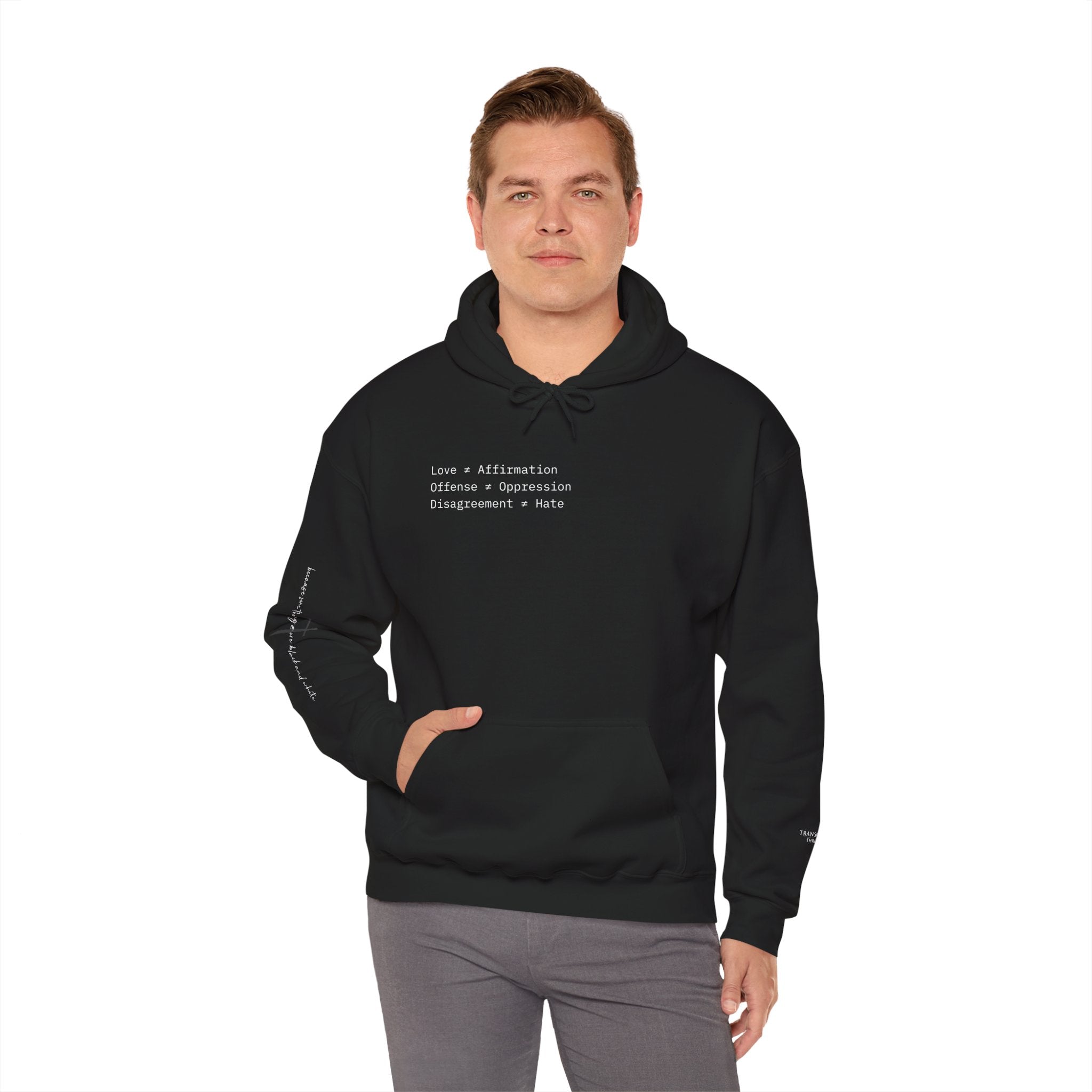 "FALSE EQUATION" Hoodie – Thinker Edition • Free Speech Series