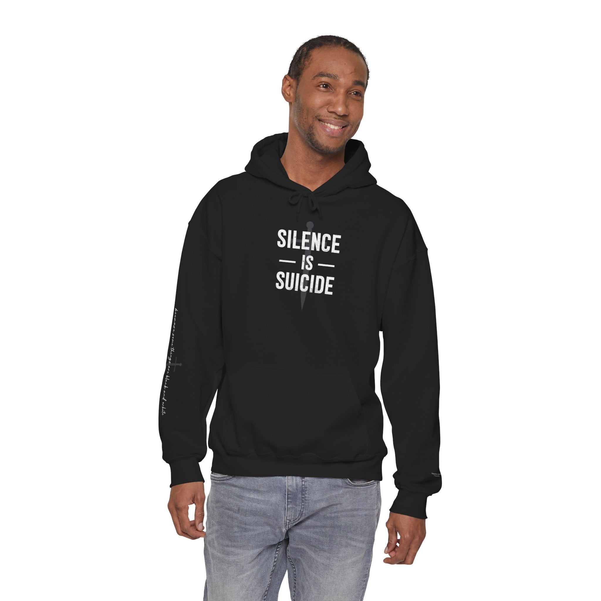 "SILENCE IS SUICIDE" Hoodie – Bold Edition • Free Speech Series