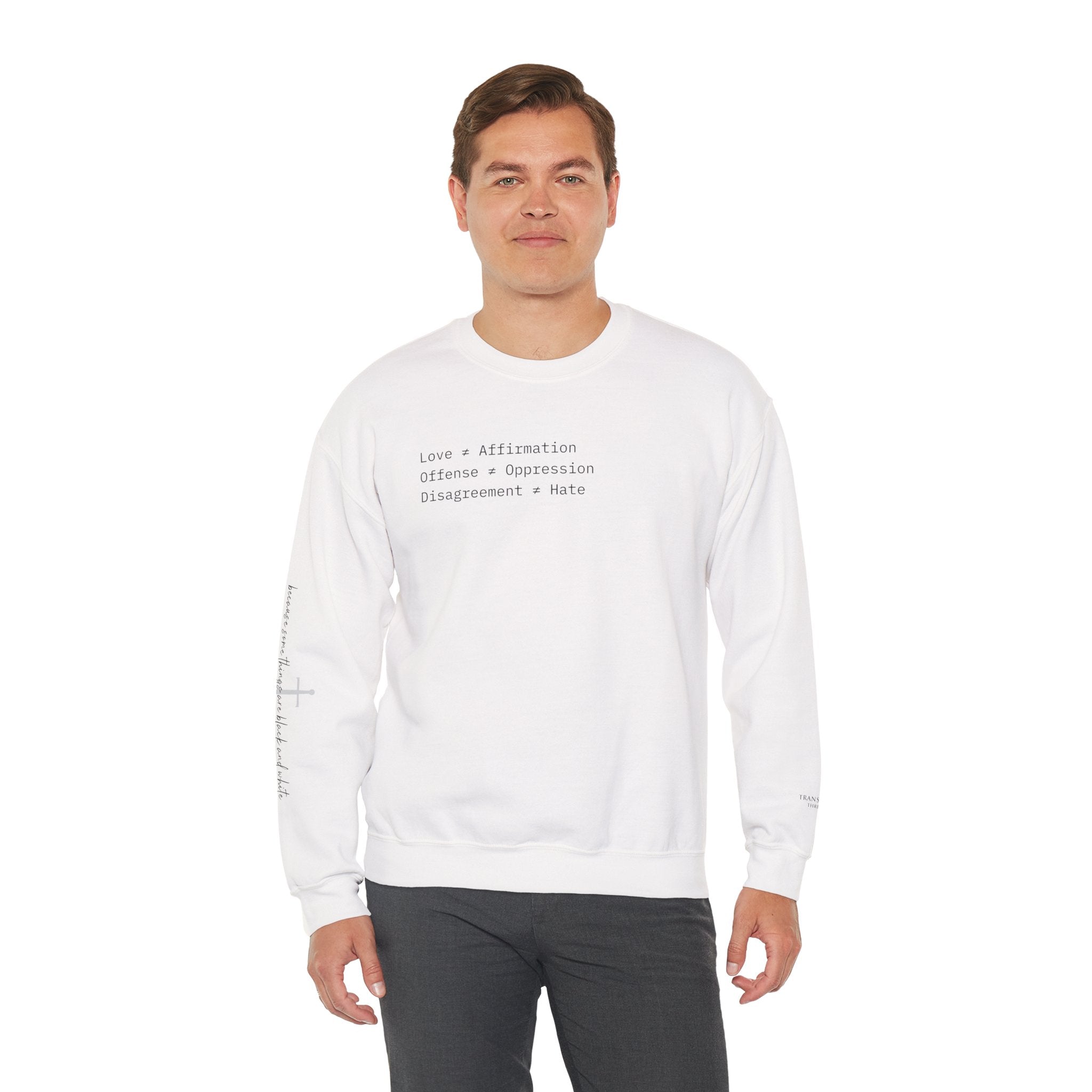"FALSE EQUATION" Sweatshirt – Thinker Edition • Free Speech Series