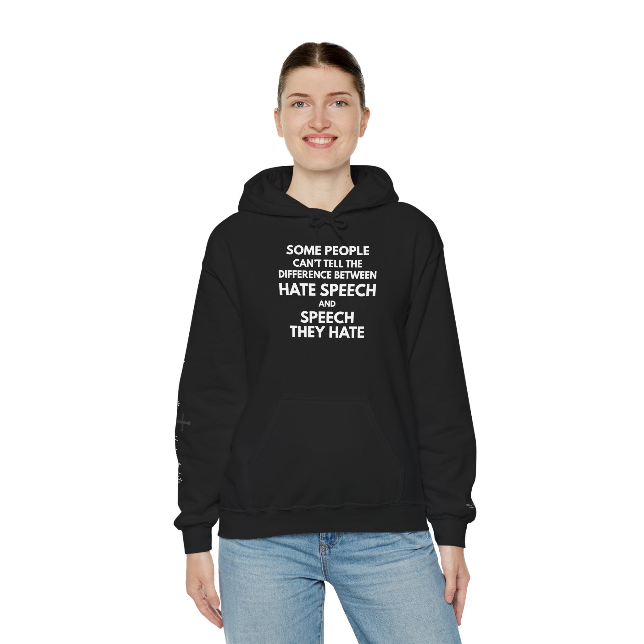 "SPEECH THEY HATE" Hoodie – Bold Edition • Free Speech Series